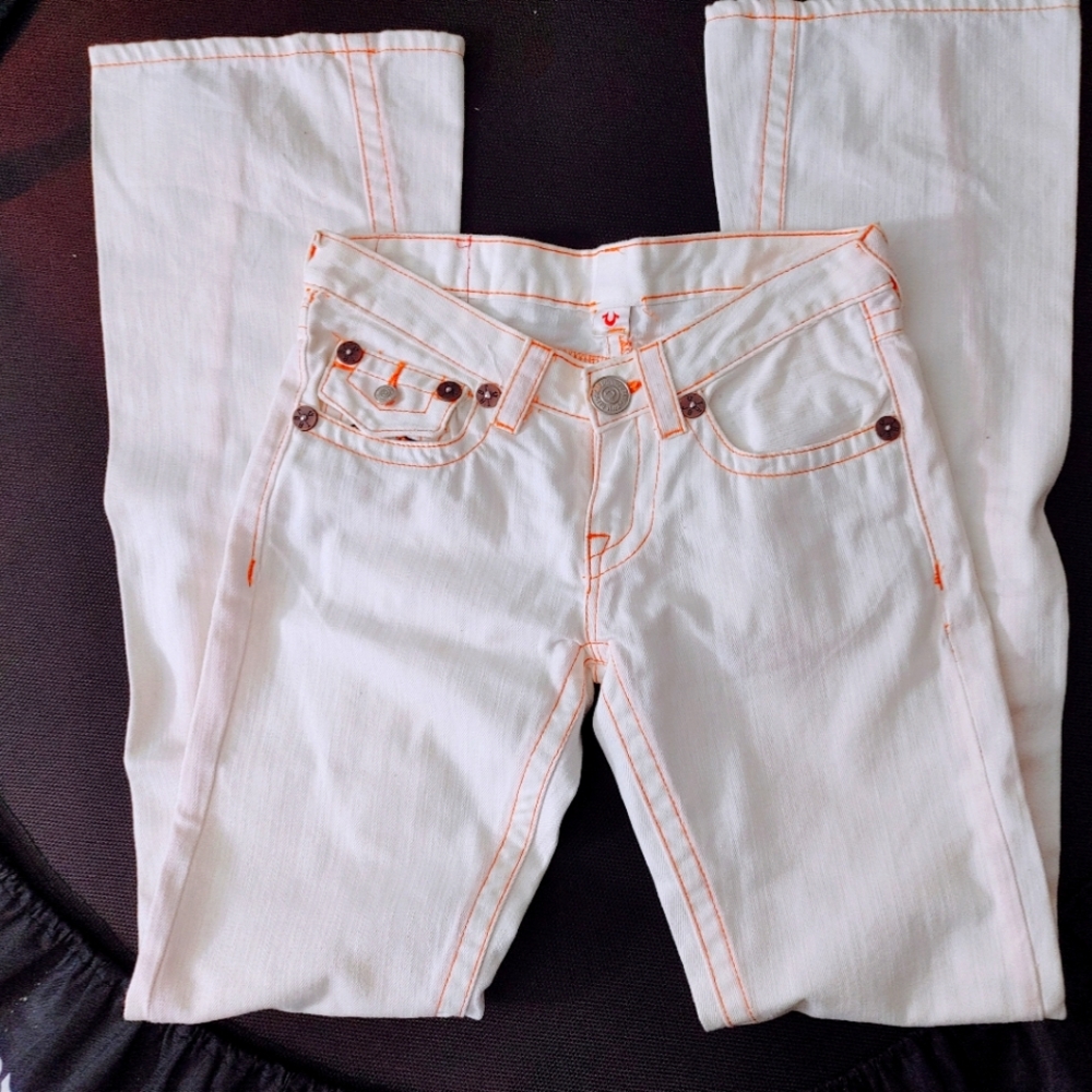 White true religion Joey size check pics